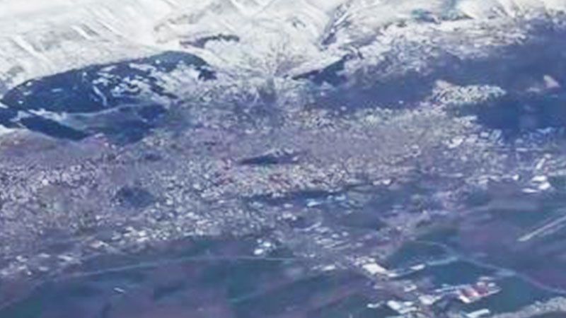 مشاهد من الجو لحجم الدمار الذي لحق بمدينة كهرمان مرعش التركية جراء الزلزال 