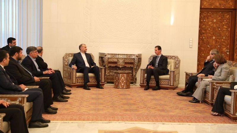 عبد اللهيان يبدأ زيارة رسمية لسوريا ويلتقي الأسد