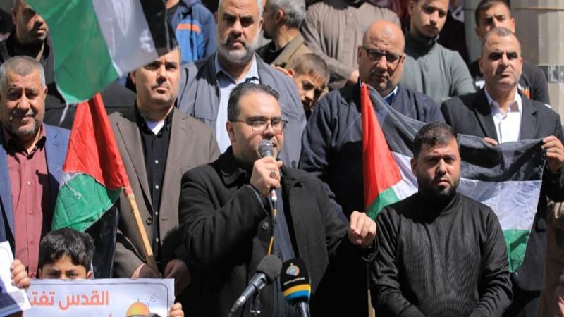 &quot;حماس&quot; تنظم تظاهرة في خانيونس دعمًا للضفة والقدس والأسرى&nbsp;