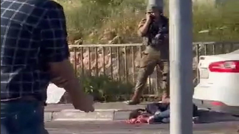 بالفيديو| استشهاد شاب فلسطيني برصاص الاحتلال بزعم محاولة تنفيذ عملية طعن