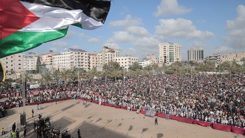 بالصور| مهرجان &laquo;ثأر الأحرار&raquo; في غزة: الرد على أيّ عملية اغتيال سيكون في العمق
