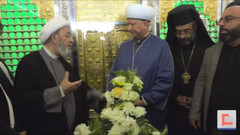 استقبال حاشد لرئيس الجمعية الدينية لمسلمي روسيا ورئيس الاتحاد العالمي المسيحي في البقاع