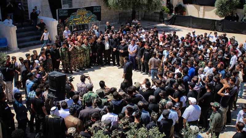 وقفة في مشهد الإمام الحسين(ع) في حلب تنديدًا بالإساءة للقرآن