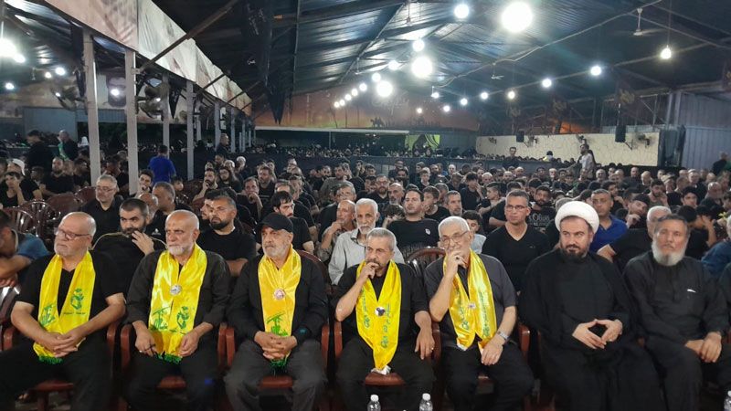 بالصور.. حزب الله أقام مجلسًا عاشورائيًا في حي السلم