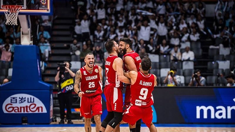 انتصار أول للبنان في كأس العالم لكرة السلة