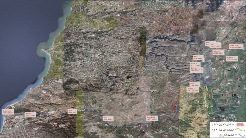 ملف الحدود البرية: خرائط تحدد نقاط الخرق الدائم لقوات الاحتلال