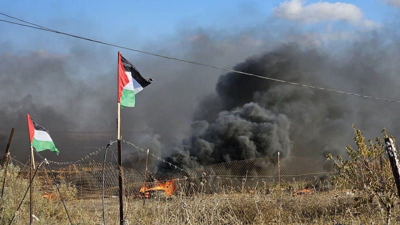 تجدد المواجهات بين الشبان الفلسطينيين وقوات الاحتلال على حدود قطاع غزة