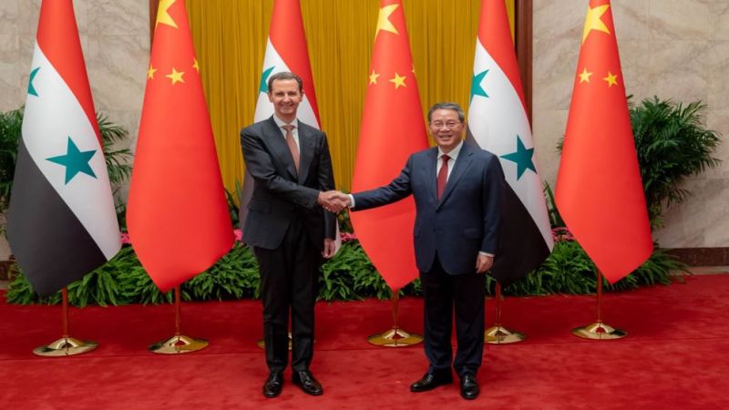 الأسد التقى رئيس الوزراء الصيني: سورية اليوم أكثر تمسّكًا بالتوجه شرقًا