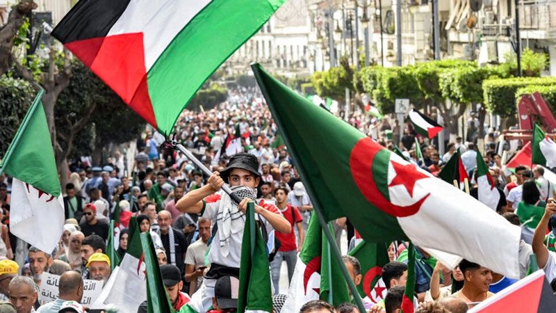 مظاهرات في الجزائر تضامنًا مع غزة ونداءات للسيد نصر الله