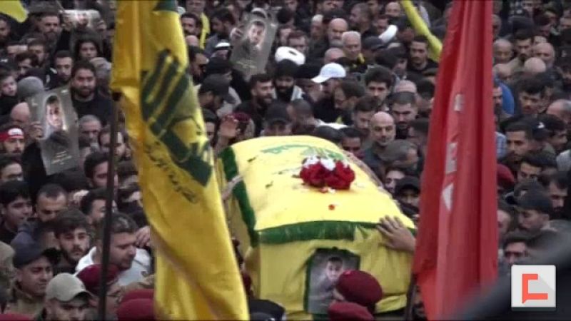 حزب الله شيّع المجاهد جعفر  سرحان في مشغرة شهيدًا على طريق القدس