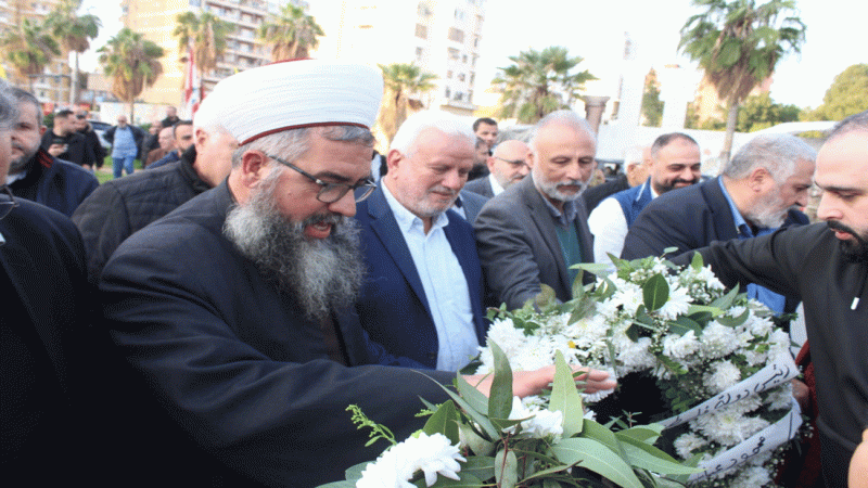 لبنان| الشيخ العيلاني يشارك بوضع أكاليل بمناسبة يوم الشهيد الفلسطيني في صيدا