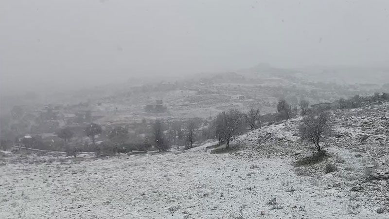 لبنان: طقس عاصف ومثلج بالبقاع الغربي