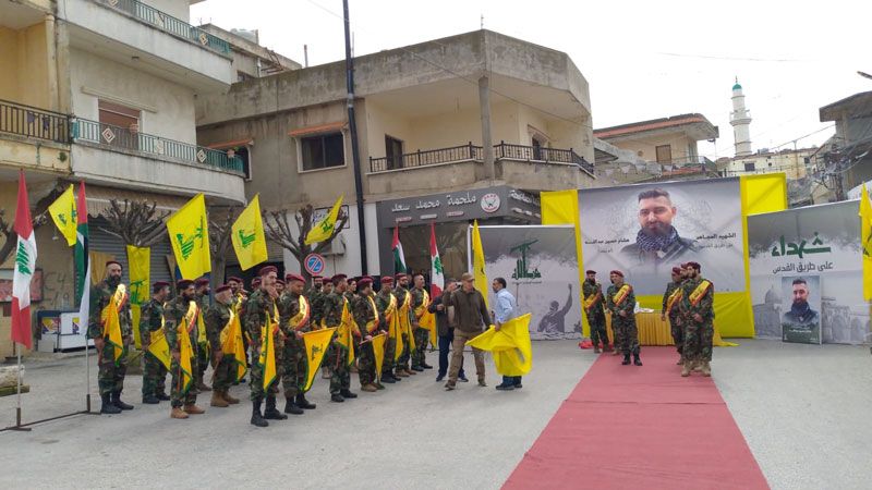 حزب الله شيَّع الشهداء على طريق القدس طراف وإسماعيل وعبد الله في بليدا والخيام