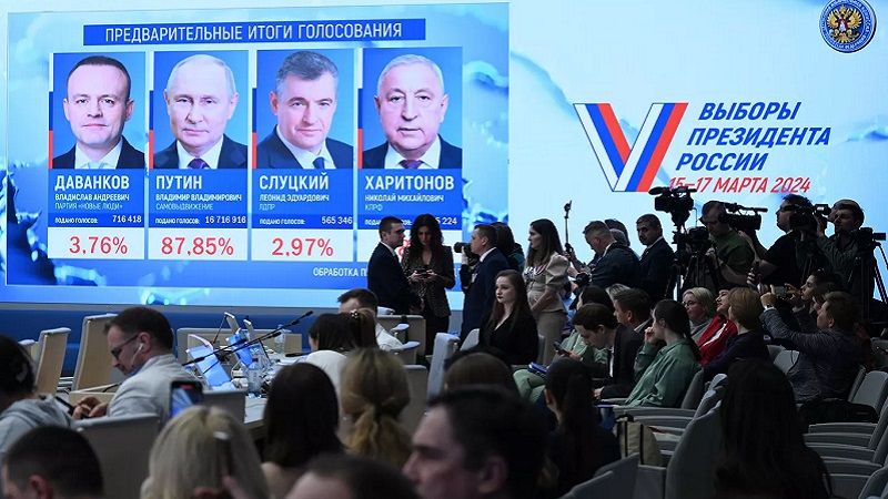 روسيا: إعادة انتخاب فلاديمير بوتين رئيسًا بعد حصوله على نحو 88% من أصوات الناخبين