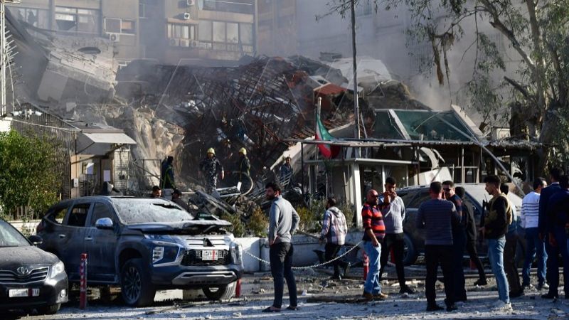 شهداء وجرحى إثر عدوان صهيوني استهدف مبنى القنصلية الإيرانية في دمشق