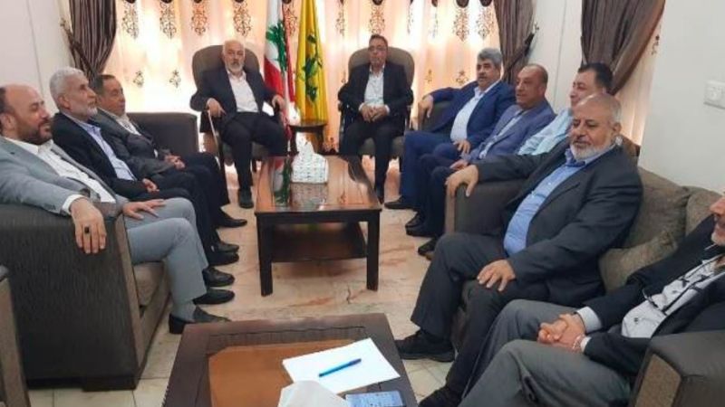 حزب الله بحث ووفد قيادة تحالف القوى الفلسطينية تطورات معركة طوفان الأقصى