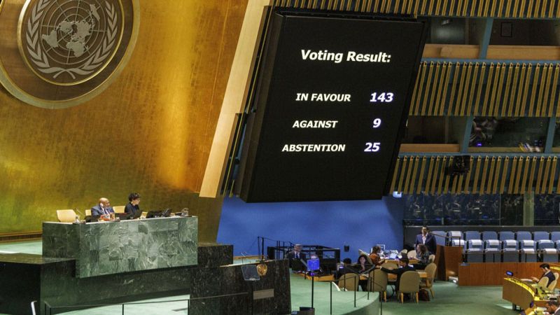 شبه إجماع عالمي على عضوية فلسطين في الأمم المتحدة.. وواشنطن تُفشل القرار