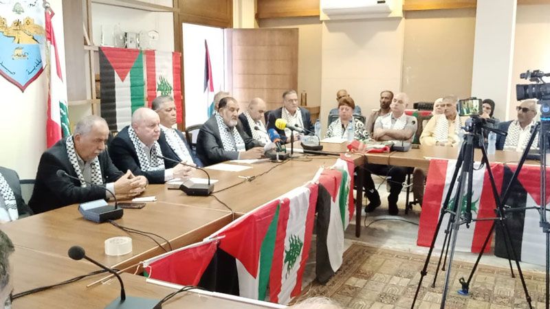 لبنان: لقاء نقابي تضامني مع غزة في قاعة بلدية صيدا 