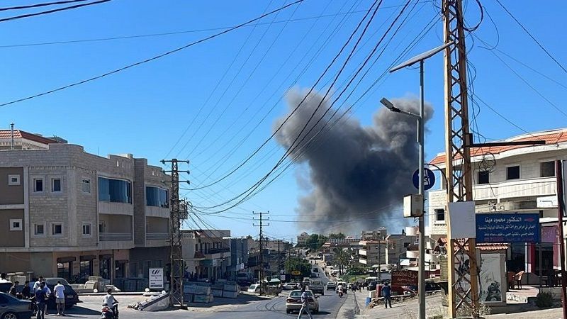 لبنان| الطيران الحربي الصهيوني يشنّ غارة جوية استهدفت بلدة صديقين