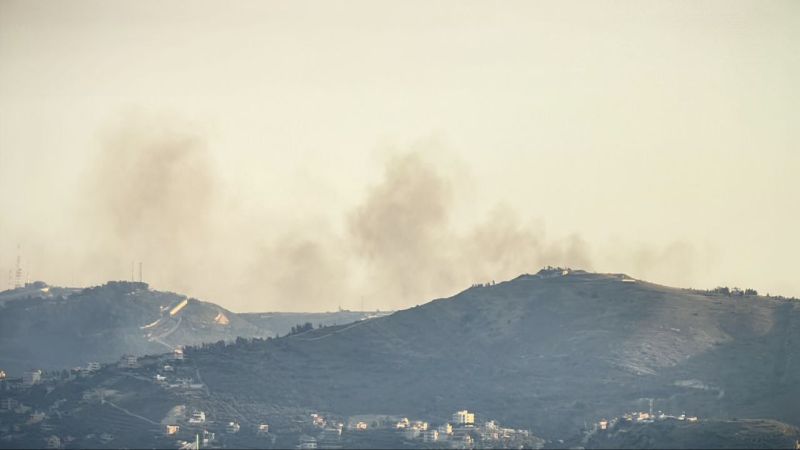 لبنان: قصف صهيوني فوسفوري استهدف بلدة العديسة وأشعل حريقًا في البلدة