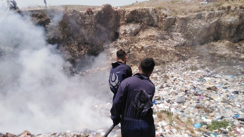 لبنان: إخماد حريق كبير شب في منطقة الشميسة في خراج بلدة سحمر