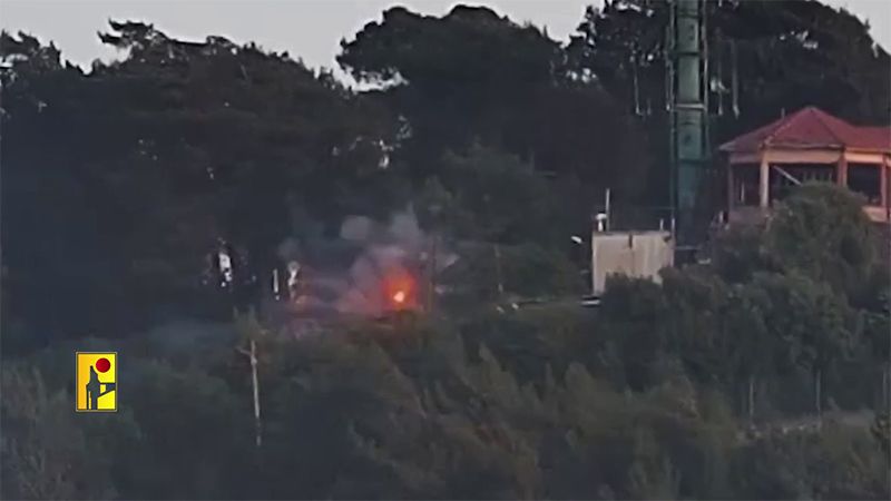 فيديو: استهداف مبنى تابع للإستخبارات العسكرية في جيش العدو