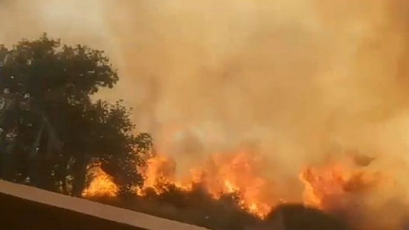 لبنان: حريق كبير في مكب سرار في عكار والأهالي يناشدون الجيش إرسال طوافة لإطفائه