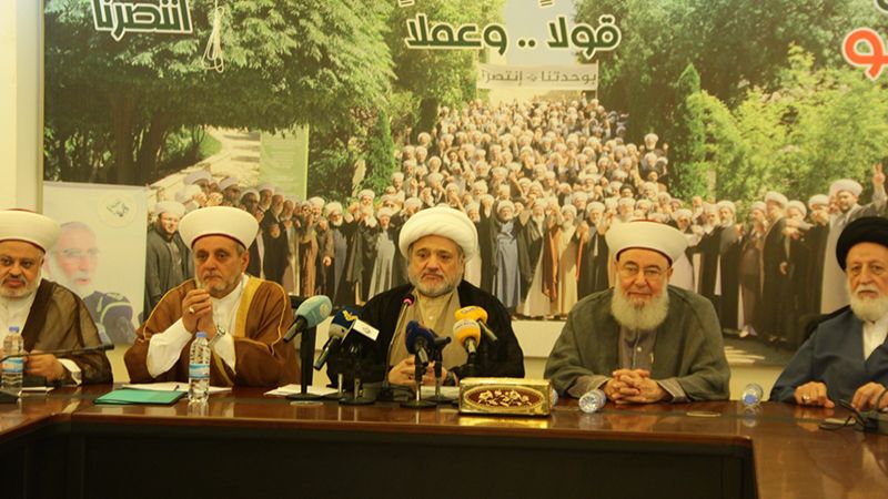 تجمع العلماء المسلمين: المطلوب رئيس يؤمن بالمقاومة وبالثلاثية الماسية