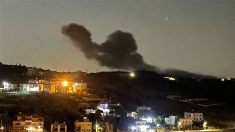 بالفيديو: الطيران الحربي الصهيوني يشنّ غارة جوية استهدفت محيط بلدة عدلون