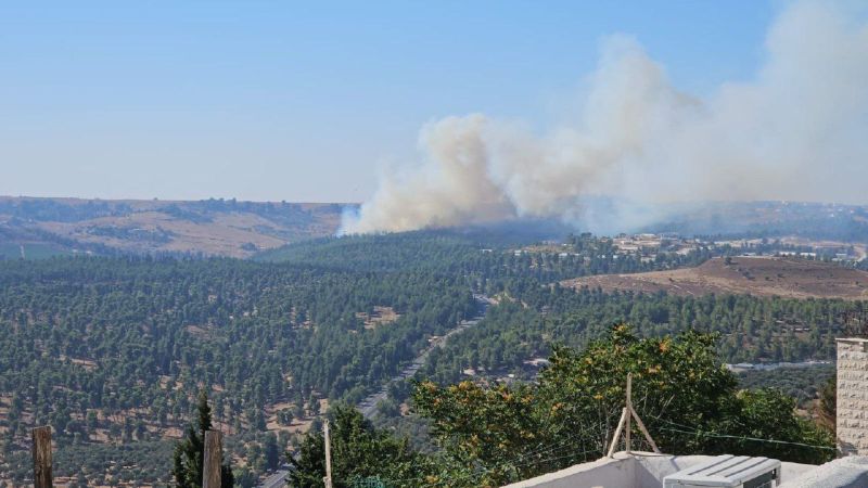 إعلام العدو: اندلاع حرائق في منطقة "كاديتا" جراء القصف الصاروخي من لبنان