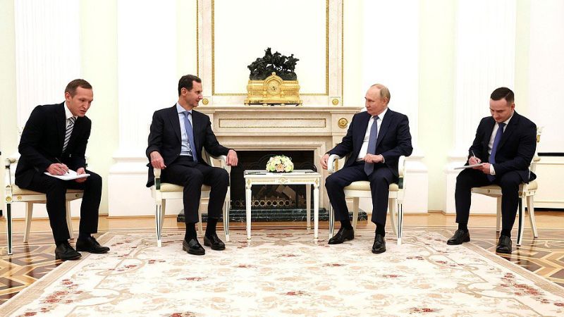 بوتين يستقبل الأسد في موسكو: الوضع في الشرق الأوسط يزداد توترًا