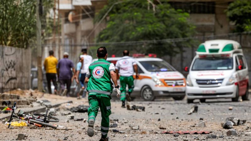 غزة| 31 شهيدًا نقلوا إلى مجمع ناصر الطبي في خان يونس منذ فجر اليوم