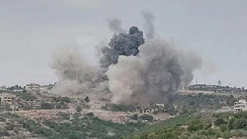 لبنان| طيران العدو يشنّ غارة جوية استهدفت محيط المدخل الجنوبي في بلدة جبشيت