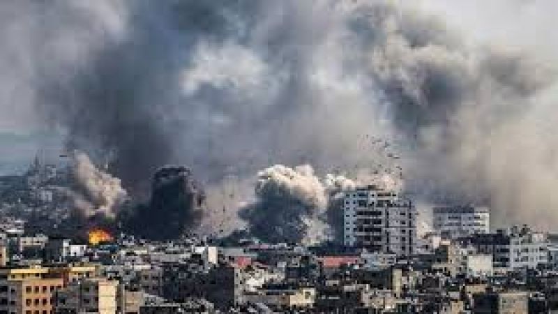 فلسطين| الاحتلال يشن غارة جوية على المناطق الغربية لمخيم الشاطئ غرب مدينة غزة