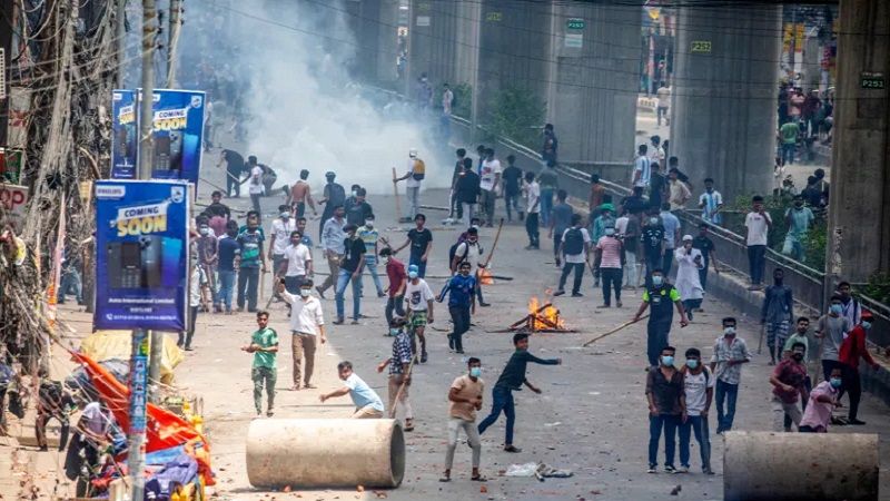 بنغلاديش: ارتفاع حصيلة احتجاجات اليوم في بنغلادش إلى 56 قتيلًا