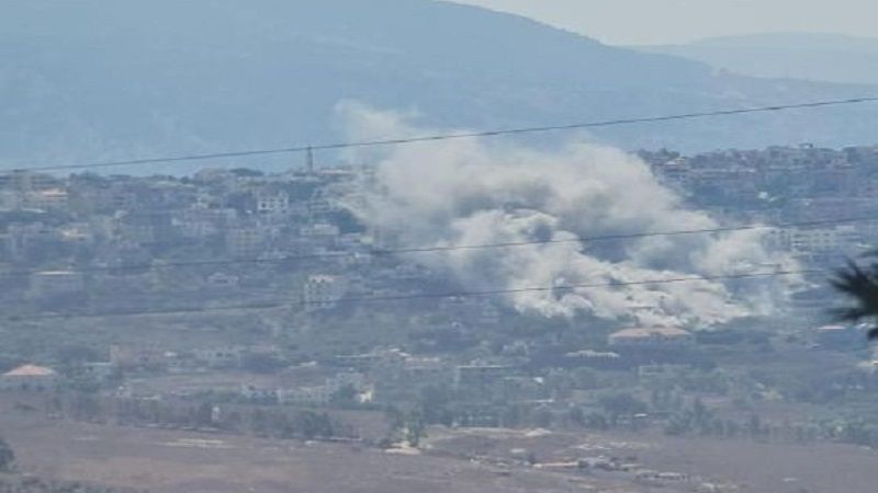 لبنان| الطيران الحربي الصهيوني يشن غارة على مدينة الخيام