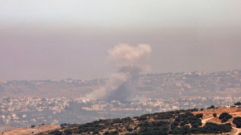 لبنان| الطيران الحربي الصهيوني يشنّ غارة جوية استهدفت بلدة عيترون