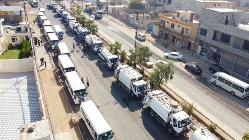 بالصور| من نينوى إلى كربلاء.. قوافل لخدمة الزائرين في الأربعين