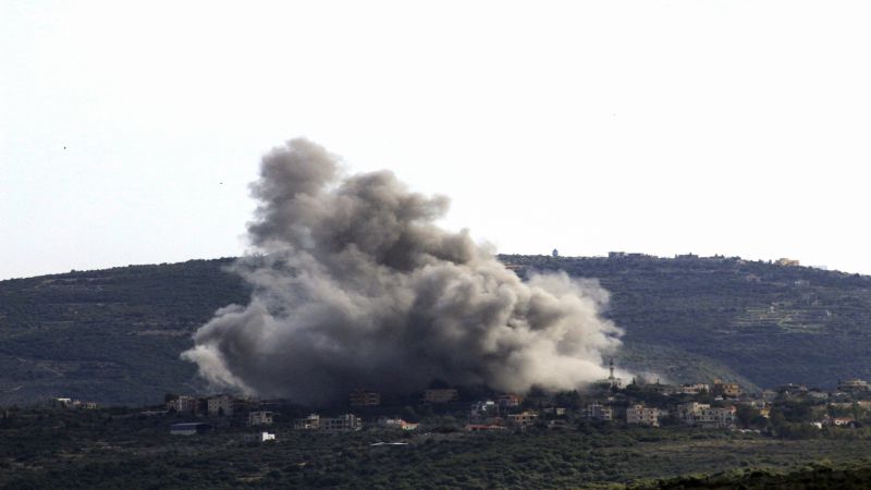 لبنان| الطيران الحربي الصهيوني يشنّ غارة جوية استهدفت أطراف بلدة مروحين 