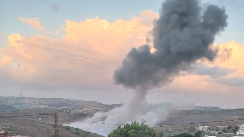 لبنان| الطائرات الحربية الصهيونية شنّت غارتين جويتين استهدفتا بلدتي حانين ومجدل سلم