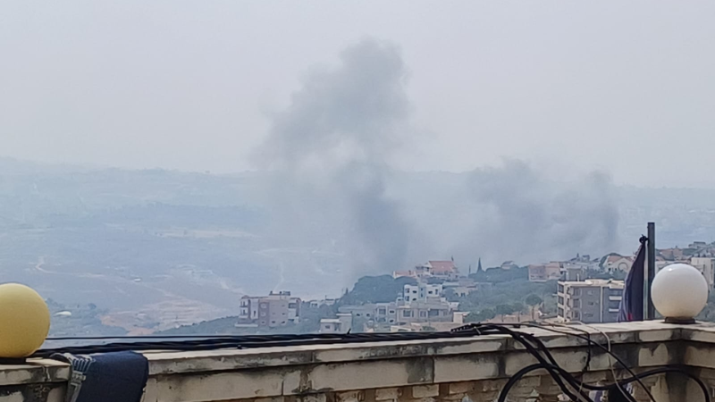 لبنان| غارة صهيونية تستهدف بلدة تفاحتا