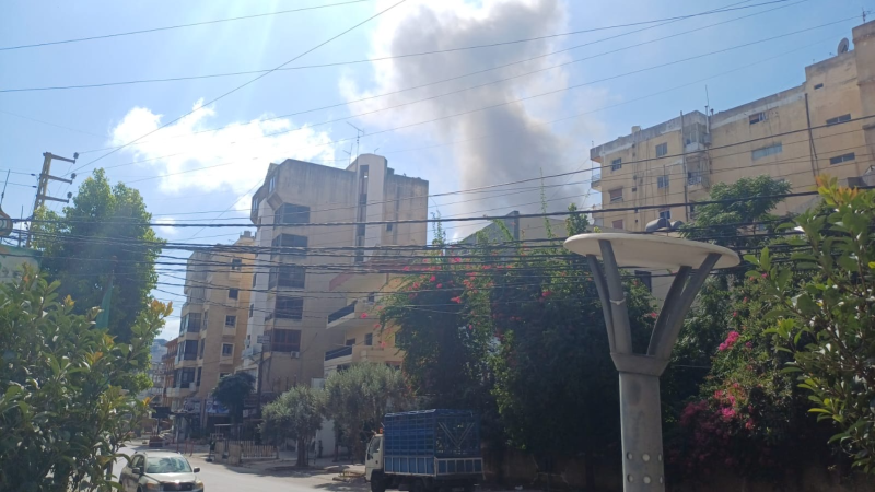 لبنان| غارة على كسار الزعتر في النبطية