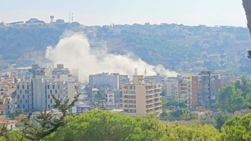 لبنان| غارة صهيونية بصاروخين موجهين على محيط مهنية النبطية بالجنوب