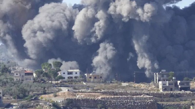 لبنان| غارة جوية صهيونية تقطع طريق جزين - مشغرة 