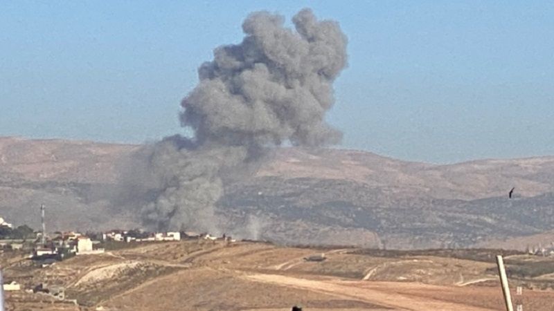 لبنان| سقوط قذيفة مدفعية صهيونية على سهل مرجعيون