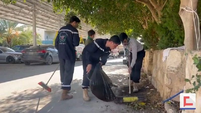 فيديو| حملة تطوعية في دير قانون النهر لتنظيف البلدة من مخلفات العدوان