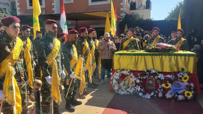 بالصور| تشييع الشهيد مهدي أحمد النمر في بلدة طليا 