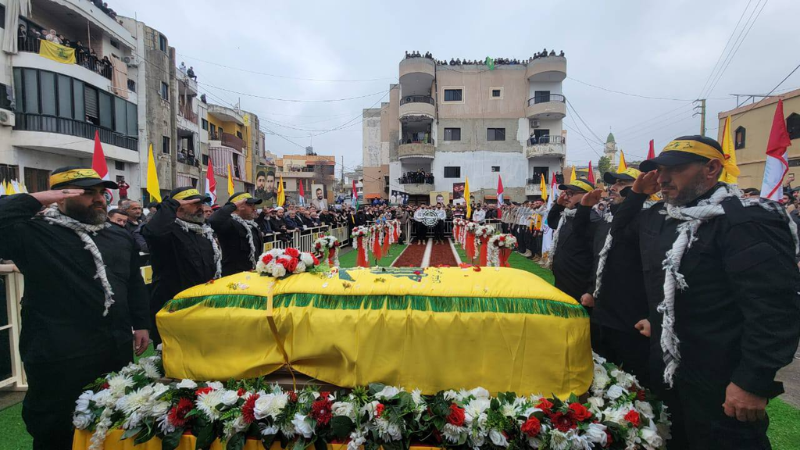 حزب الله يشيّع الشهيد علي سليمان في معركة