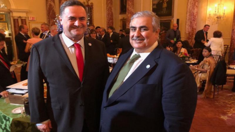 لقاء علني ومصوّر بين وزير الخارجية الصهيوني ونظيره البحريني‎