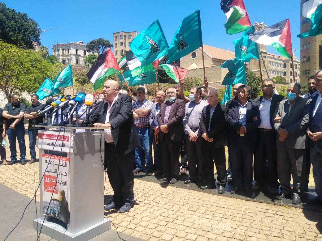 مخيّمات الشمال والأحزاب الوطنية في بيروت تتضامن مع الشعب الفلسطيني